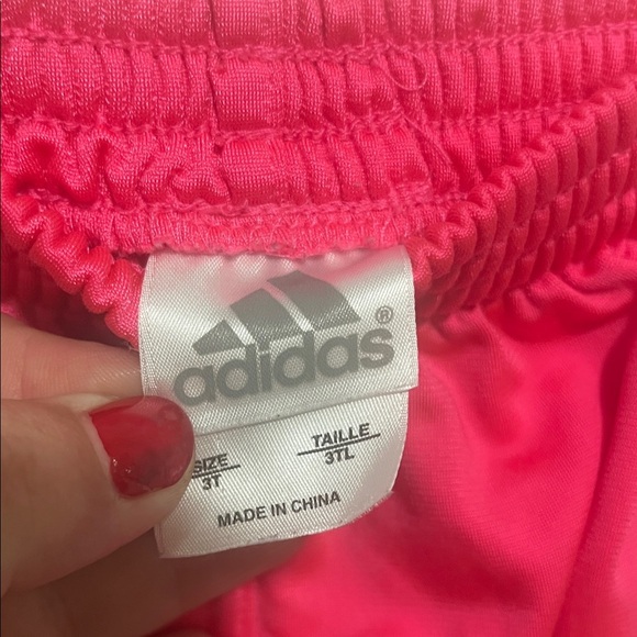 Adidas Vibrant Pink Kids' Track Pants Size 3T - Picture 2 of 4